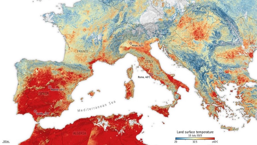Italia temperature